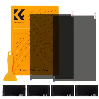 K&F Concept Polarizējošās plēves loksnes 2x 300x200mm (11.8x7.9 collas) ar piederumiem KF31.076