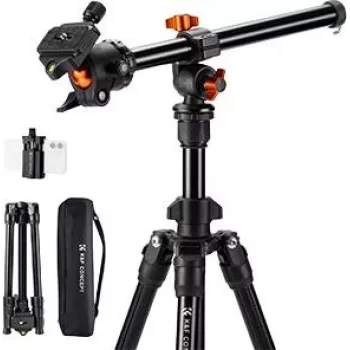 K&F Concept KF09.101V6 Statīvs ar Izlices Sviru Melns