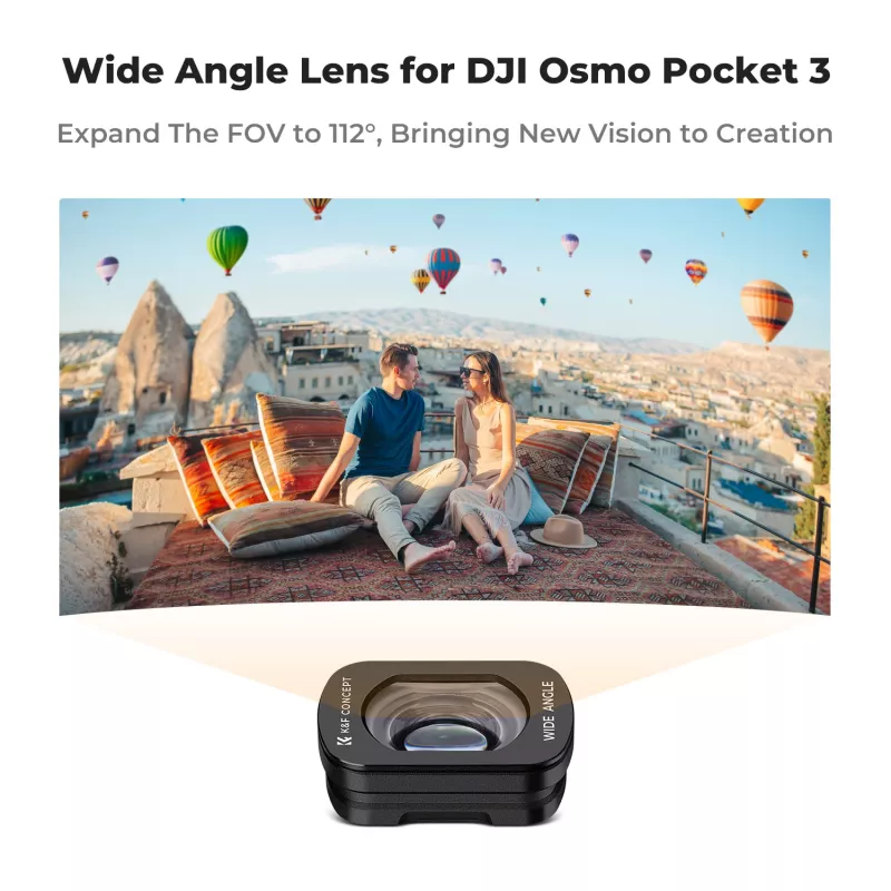 KF 112° platleņķa objektīvs DJI Osmo Pocket 3 / 4 - Kf01.2612