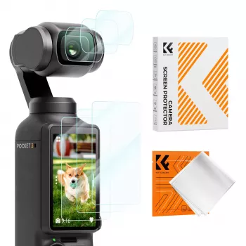 KF 6 gab. 9H rūdīta stikla ekrāna un objektīva aizsargs komplekts DJI Osmo Pocket 3