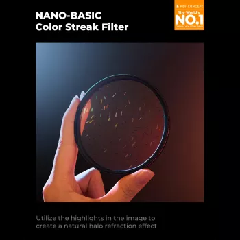 K&F Concept Nano-B MRC Rainbow Streak Filter 67mm Starlight Glare Effect