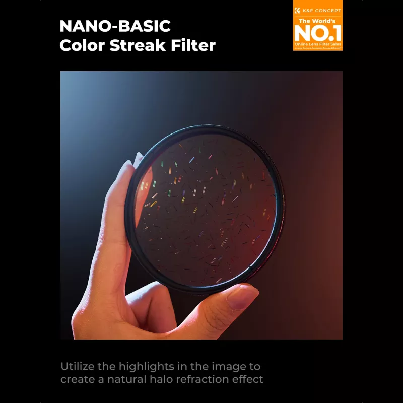 K&F Nano-B MRC 72mm Starlight Glare Rainbow Streak Flare Filter