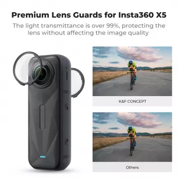 K&F Concept 2 gab. rūdītā stikla objektīva aizsargs Insta360 X5 KF31.185