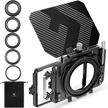 KF Matte Box saulessargs objektīva kapuce 67-95mm kamerai un videokamerai K&F