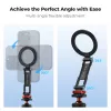 KF Magnetic MagSafe Phone Mount ar 1/4 inch vītni un Cold Shoe - Melns (KF31.196)