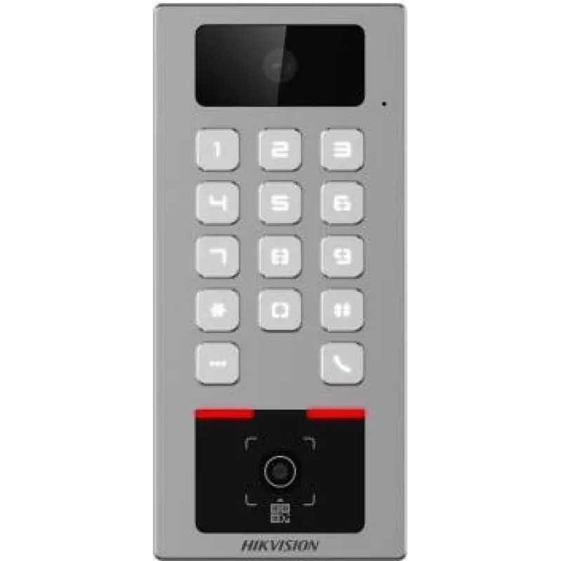 Hikvision DS-K1T502DBWX-CQR sejas atpazīšanas terminālis ar 7 inch skārienekrānu, 2 MP divu objektīvu kameru, pirkstu nospiedumu, Mifare karti, PIN, Wi-Fi, IP65, IK08