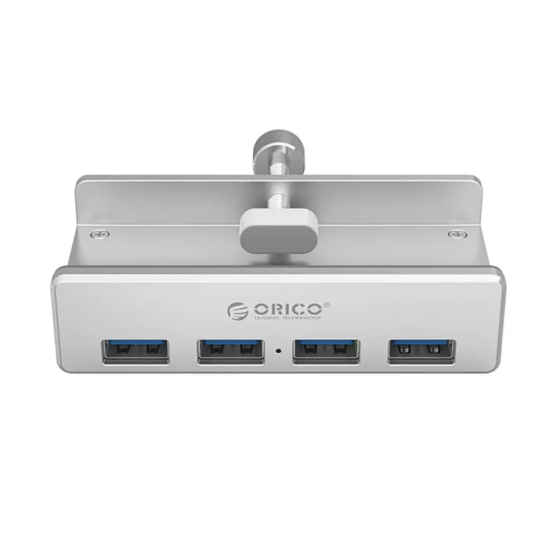 ORICO MH4PU Clamp-on USB Hub 4x USB-A 3.0 - Silver