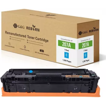 G&G GR-HW2211A Reborn Toner Cyan, aizvietotājs HP 207A / W2211A