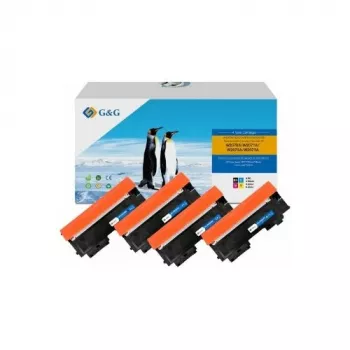 G&G Toner 4-Pack Compatible with HP 117A Black/Cyan/Magenta/Yellow (21450)