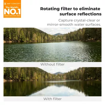 KF Circular Polarizer CPL Filter 58mm Clip-On for Smartphone KF15.0024