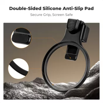 K&F Concept Smartphone Filter Clip 67mm Melns