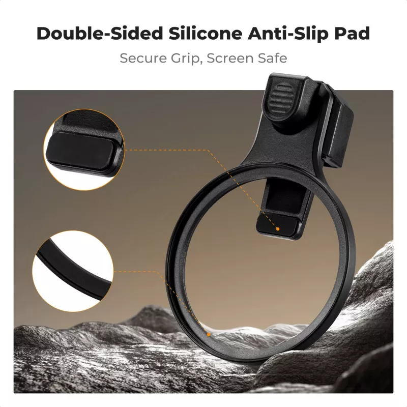 K&F Concept Smartphone Filter Clip 67mm Melns
