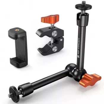 KF Magic Arm Super Clamp 1/4 3/8 Clamp 15-55mm Phone Holder Mount Kf31.131s2