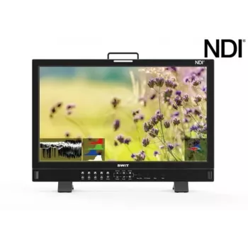 SWIT ELECTRONICS BM-245-NDI 23.8 collu 4K NDI video monitors - Full HD QLED displejs ar 3D LUT