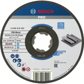 Bosch Standard for Metal X-LOCK Cutting Disc 125 x 1.0 mm