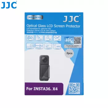 JJC 2x Rūdīta Stikla Ekrāna Aizsargs 9H Insta360 X4 (GSP-X4K2)