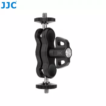 JJC MFC-B Magic Arm Elastīgais Gulbja Kakla Stiprinājums ar Skavu Monitora Lampai, 2x 1/4 inch Skrūve, Melns