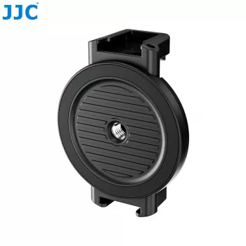 JJC MS-SPC1 Melns Magnētiskais Telefona Turētājs ar 1/4 inch Vītni un 2 Cold Shoe Savienotājiem iPhone MagSafe