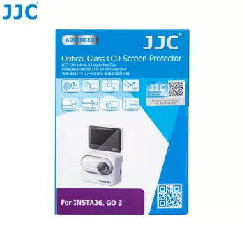 JJC GSP-GO3 Rūdīta stikla ekrāna un objektīva aizsargplēvju komplekts Insta360 GO 3