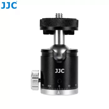 JJC BH-CM1 3D Alumīnija Lodveida Galva ar 1/4 inch Vītni un Skalu