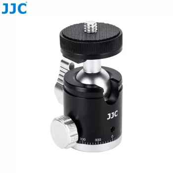 JJC BH-CM1 3D Alumīnija Lodveida Galva ar 1/4 inch Vītni un Skalu