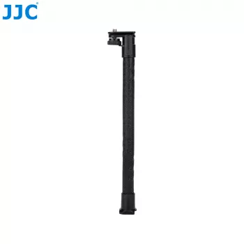 JJC Elastīgā gulbja kakla pagarinājuma roka ar 1/4 inch vītni un aukstās kurpes kājiņu - Melna