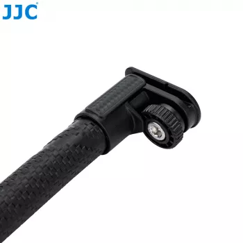 JJC Elastīgā gulbja kakla pagarinājuma roka ar 1/4 inch vītni un aukstās kurpes kājiņu - Melna