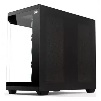 Redragon Vision ARGB GC-625-PRO Mid-Tower Gaming Case, Black, Tempered Glass, 4x120mm ARGB Fans