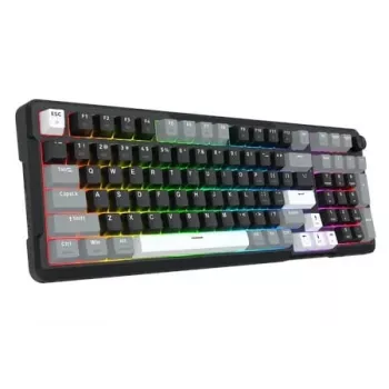Redragon ARLOKKS QMK K742 75% Tri-Mode Mechanical Keyboard, Hot-Swappable, Gasket Mount, RGB, Black