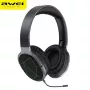 AWEI A799BL Bluetooth Gaming Headset with Microphone, Over-Ear, Black