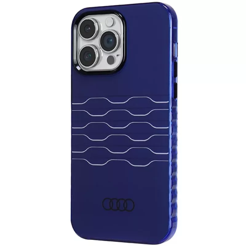 Audi IML MagSafe Case iPhone 14 Pro Max 6.7 Navy Blue Hardcase