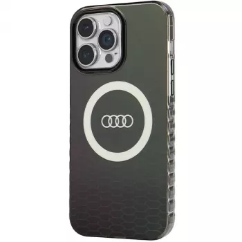 Audi IML Big Logo MagSafe Case iPhone 14 Pro Max 6.7 inch Black Hard Case