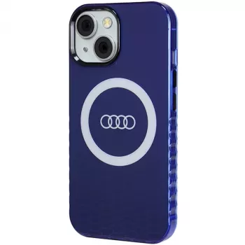 Audi IML Big Logo MagSafe Case iPhone 15 / 14 / 13 6.1 Navy Blue Hard Case