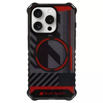 Audi IML Sport MagSafe Case iPhone 15 Pro Max 6.7 inch Black Hardcase