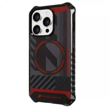 Audi IML Sport MagSafe Case iPhone 15 Pro Max 6.7 inch Black Hardcase