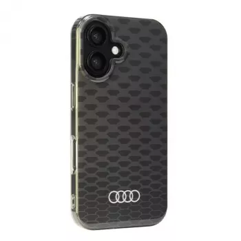 Audi IML Stitching Pattern MagSafe Hard Case for Apple iPhone 16 6.1 inch - Black