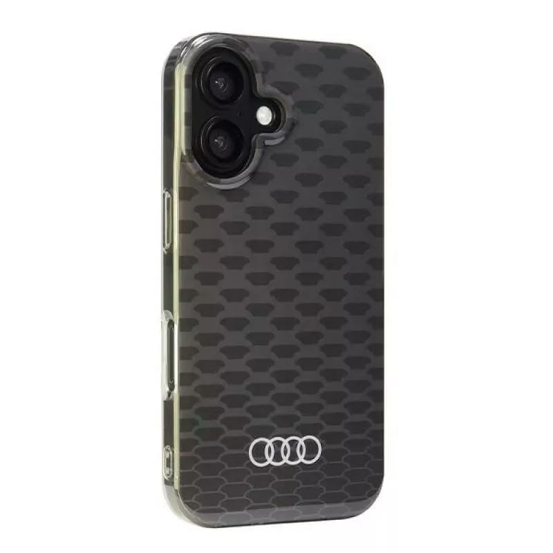 Audi IML Stitching Pattern MagSafe Hard Case for Apple iPhone 16 6.1 inch - Black