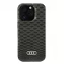 Audi IML Stitching Pattern MagSafe Hard Case Apple iPhone 16 Pro 6.3 inch Melns