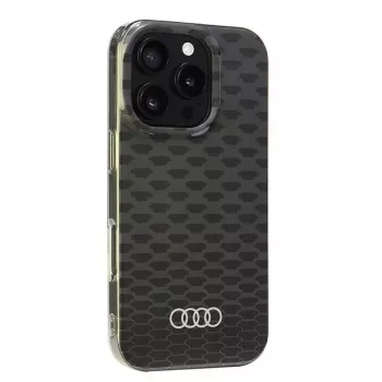Audi IML Stitching Pattern MagSafe Hard Case Apple iPhone 16 Pro 6.3 inch Melns