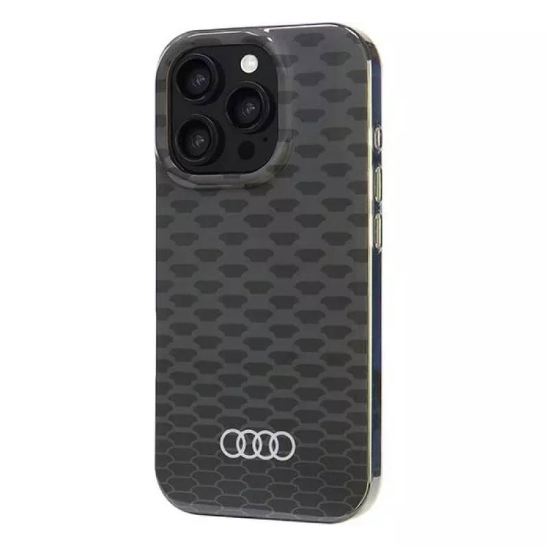 Audi IML Stitching Pattern MagSafe Hard Case Apple iPhone 16 Pro 6.3 inch Melns