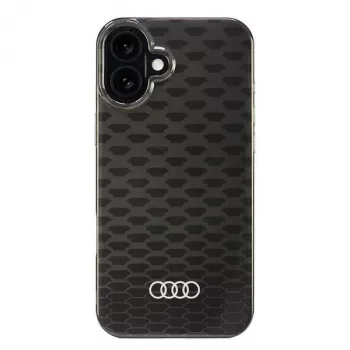 Audi IML Stitching Pattern MagSafe Hard Case Apple iPhone 16 Plus 6.7 inch Melns