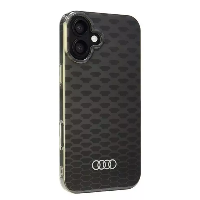Audi IML Stitching Pattern MagSafe Hard Case Apple iPhone 16 Plus 6.7 inch Melns