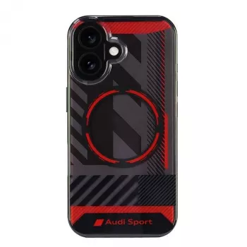 Audi IML Sport MagSafe cietais vāciņš Apple iPhone 16, 6.1 inch, Melns