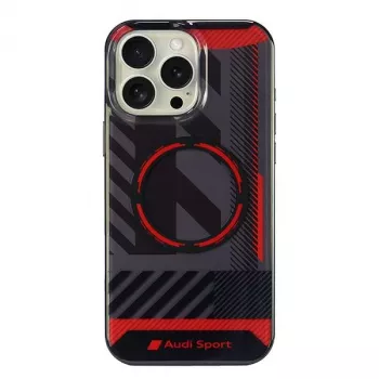 Audi IML Sport MagSafe cietais vāciņš iPhone 16 Pro Max 6.9 inch - Melns