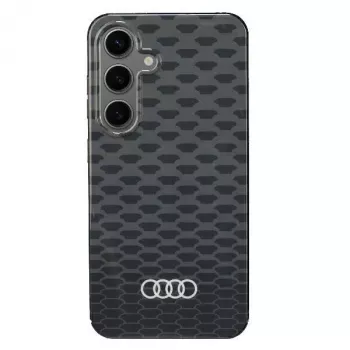 Audi IML Stitching Pattern MagSafe Case Samsung Galaxy S24 S921 Black Hard Case