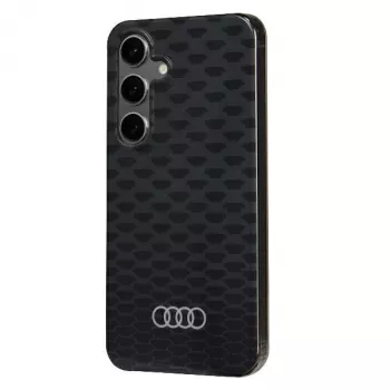 Audi IML Stitching Pattern MagSafe Case Samsung Galaxy S24 S921 Black Hard Case