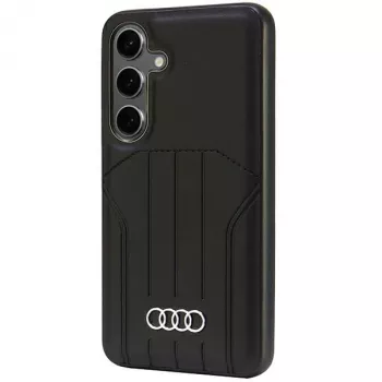 Audi Synthetic Leather MagSafe Hard Case for Samsung Galaxy S24, Black