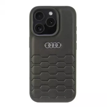 Audi sintētiskās ādas cietais maciņš Apple iPhone 16 Pro 6.3 inch - Melns