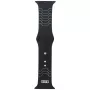Audi Geometric Pattern Silicone Watch Strap for Apple Watch 44/45/46/49mm Black