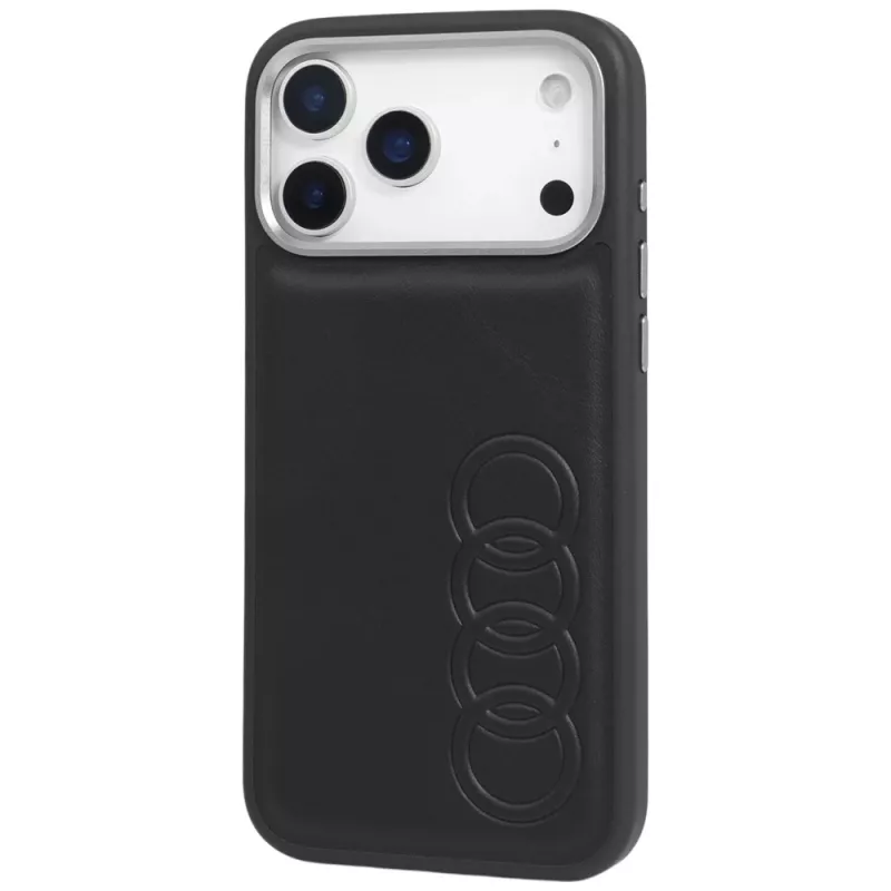 Audi TT Synthetic Leather MagSafe Case for iPhone 17 Pro Black